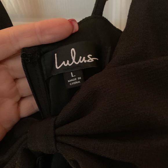 Lulu’s Better Bow-lieve it Black Skater Dress - Picture 3 of 4